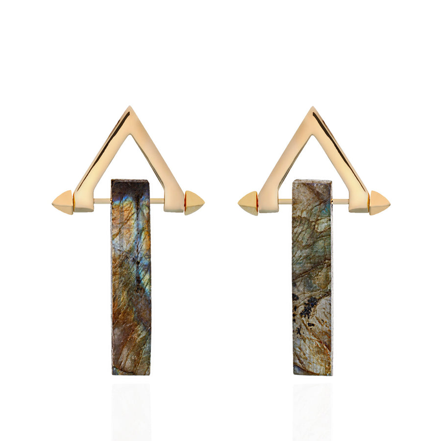 Be You, Long Gemstones for Earrings - Labradorite