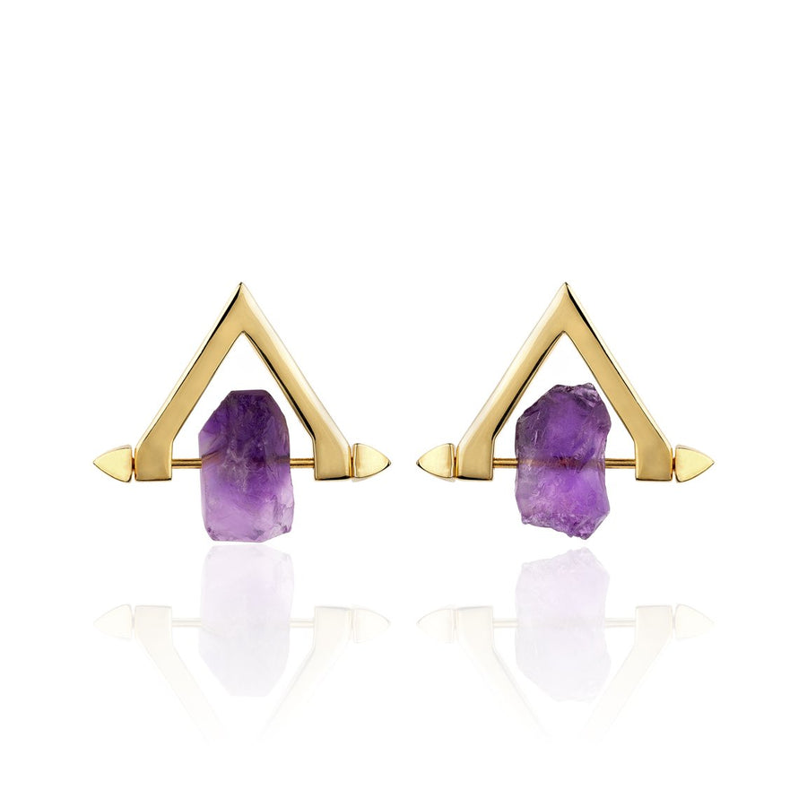 Be You, Short Gemstones for Earrings - Amethyst