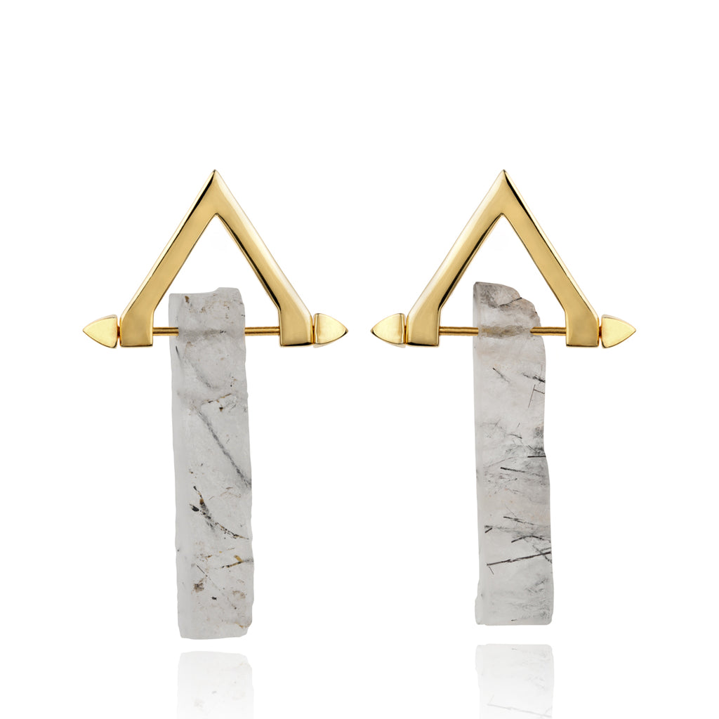Be You, Gold Earrings (BUY GEMSTONES SEPARATELY)