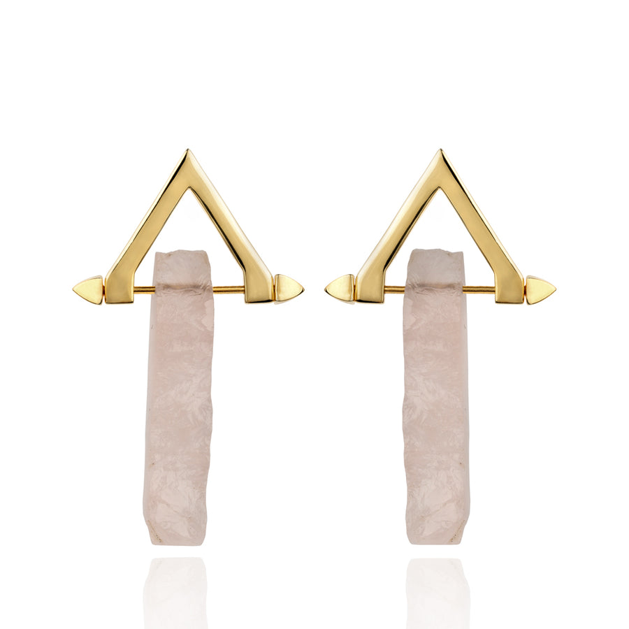 Be You, Long Gemstones for Earrings - Rose Quartz