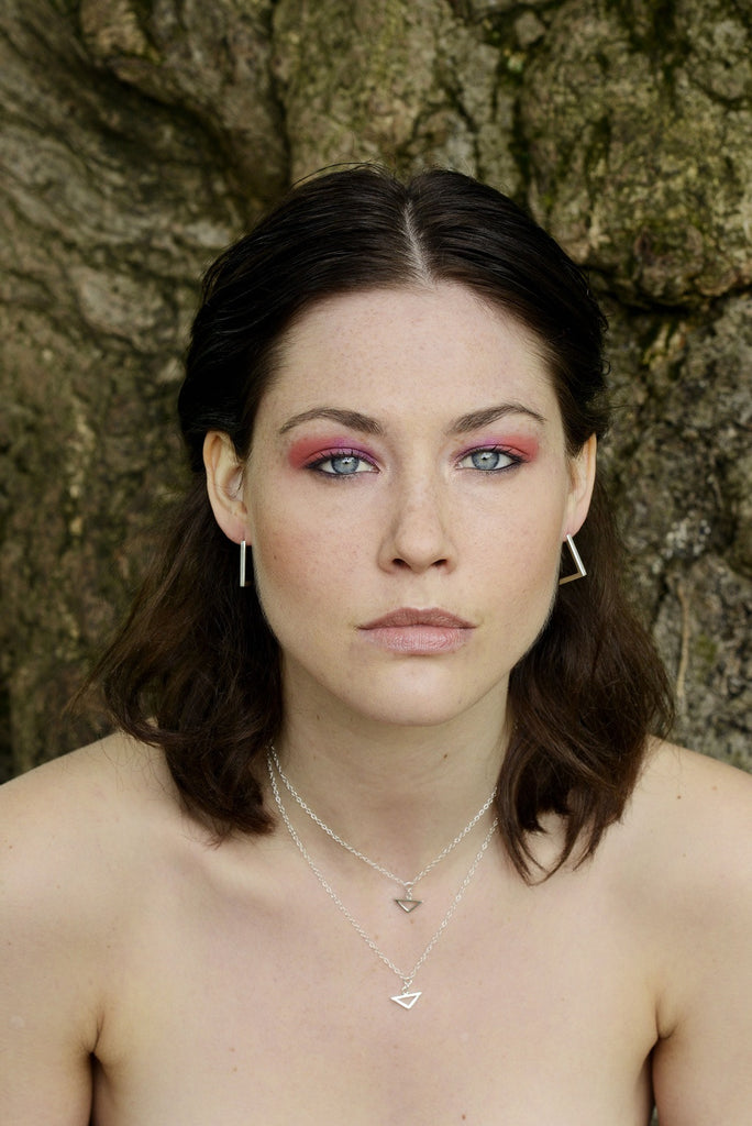 Boomerang, Silver Earrings