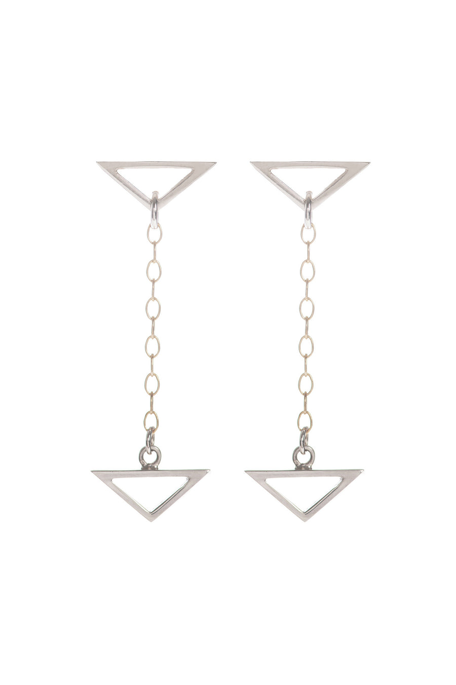 Hang Loose, Silver Drop Earrings