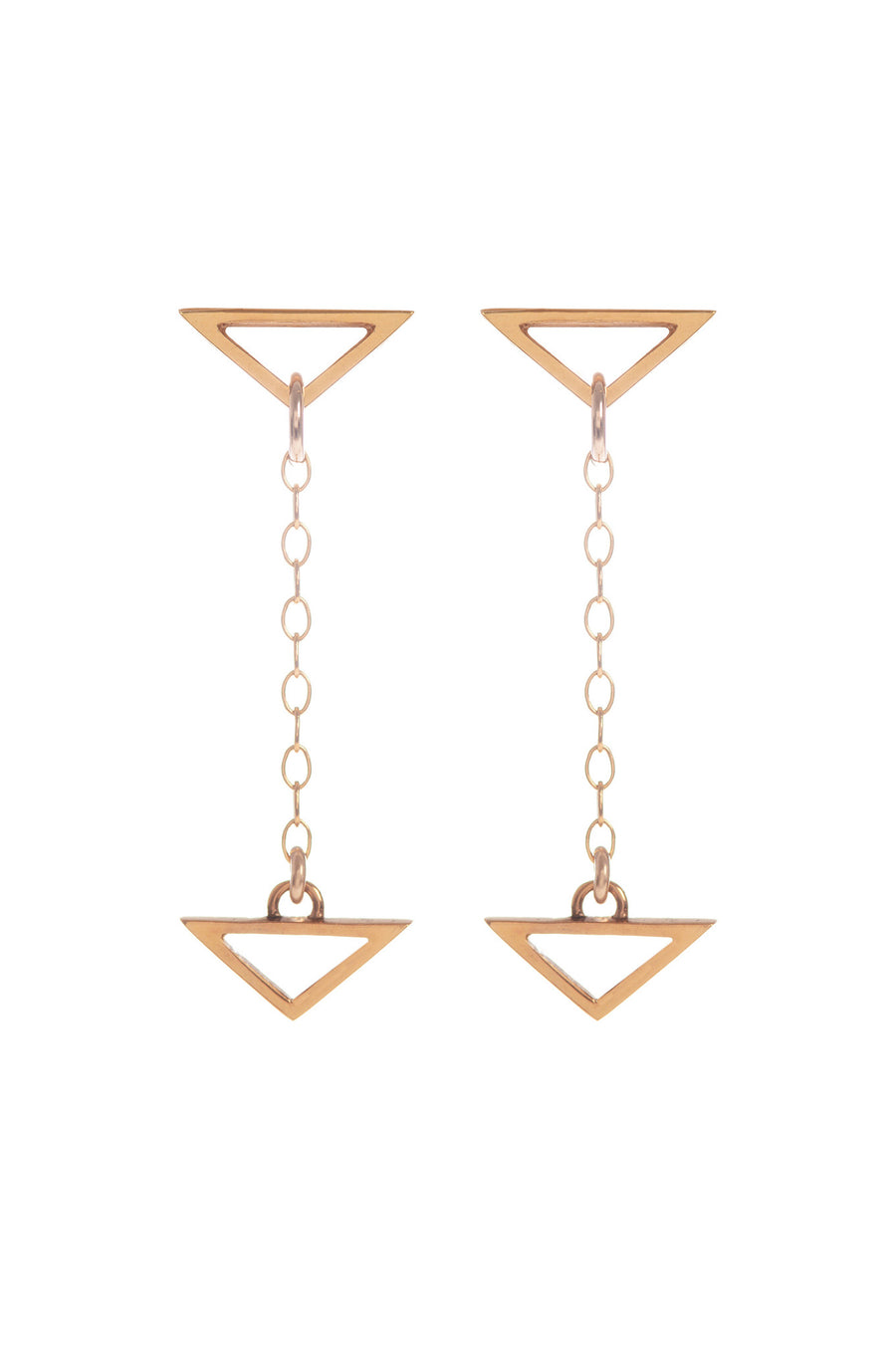 Hang Loose, Gold Drop Earrings