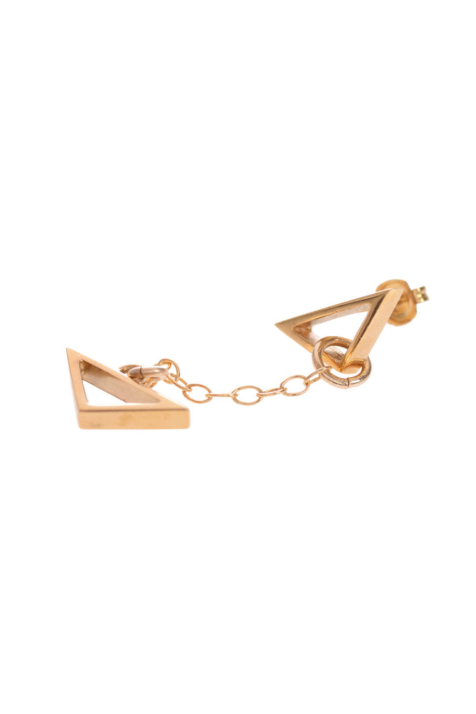 Hang Loose, Gold Drop Earrings