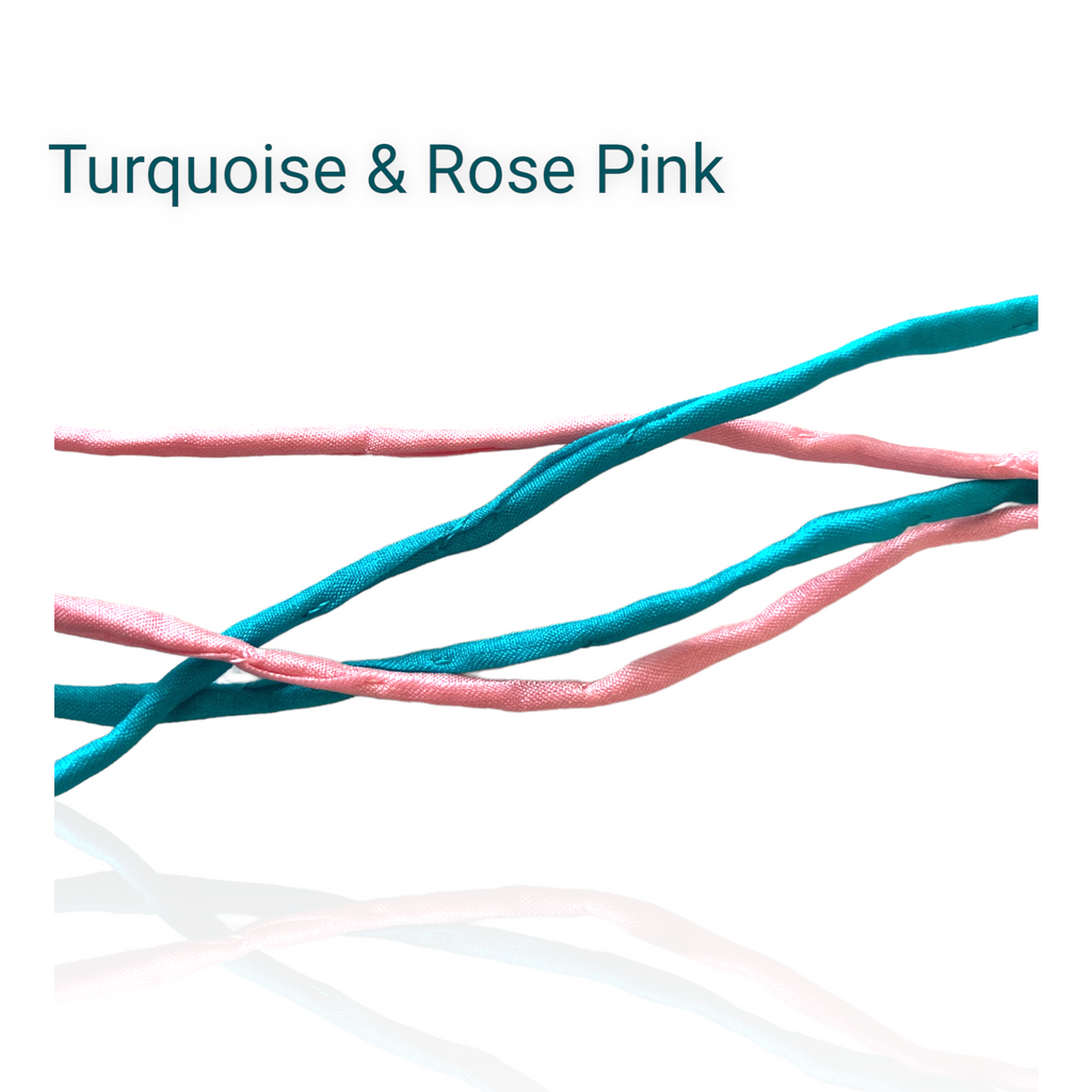 Tapestry Earrings Silk Cord Set