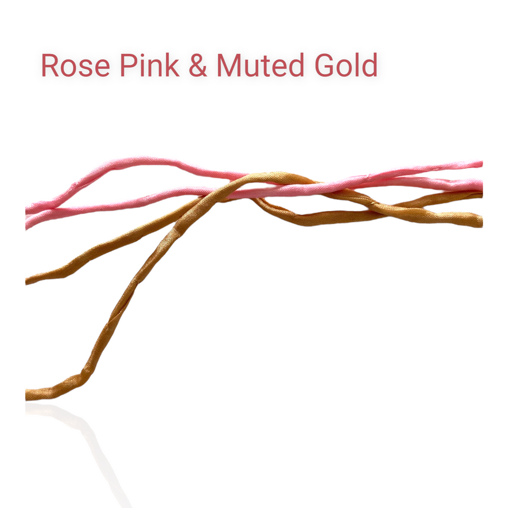 Tapestry Earrings Silk Cord Set