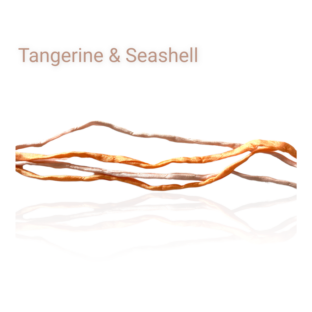 Tapestry Earrings Silk Cord Set