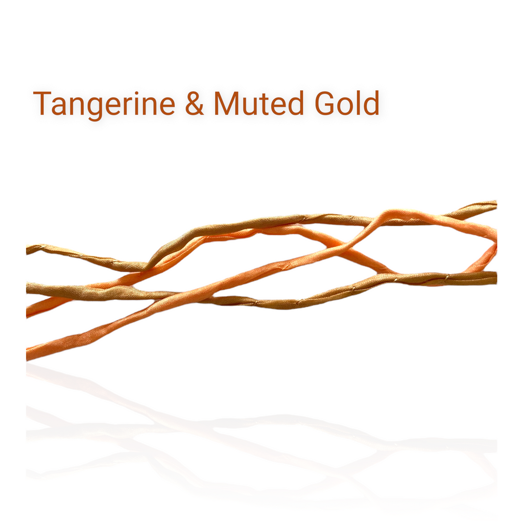 Tapestry Earrings Silk Cord Set