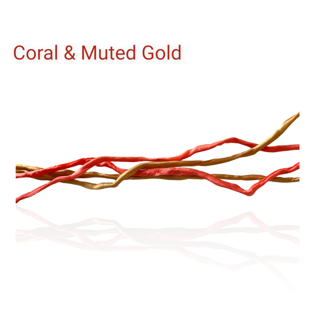 Tapestry Earrings Silk Cord Set