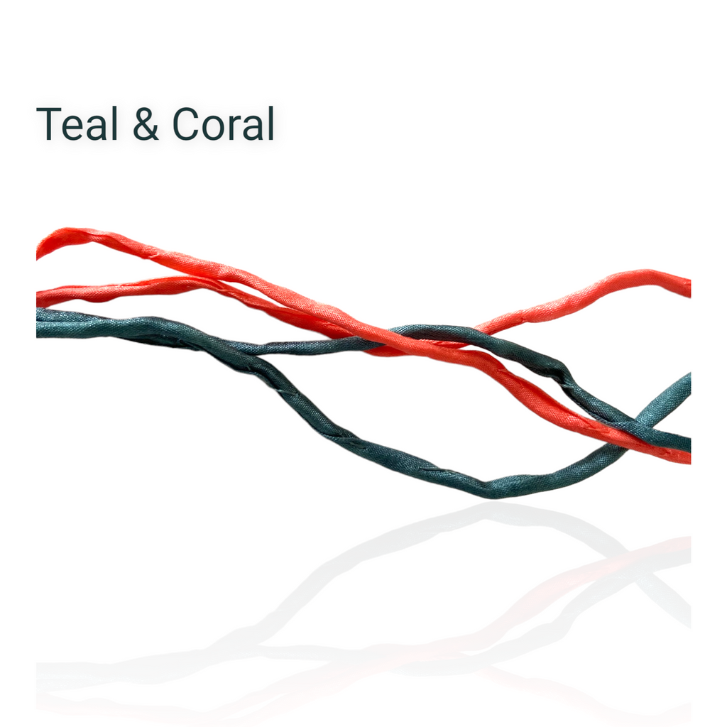 Tapestry Earrings Silk Cord Set