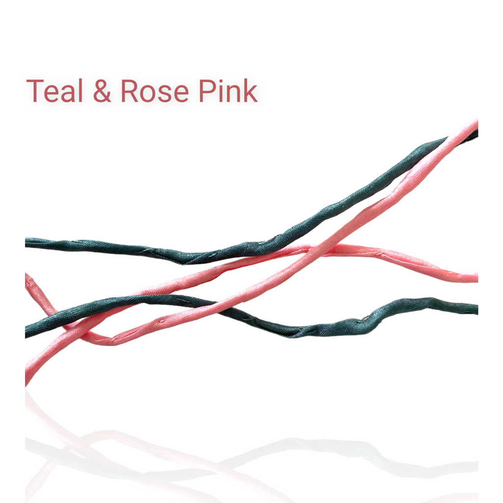 Tapestry Earrings Silk Cord Set
