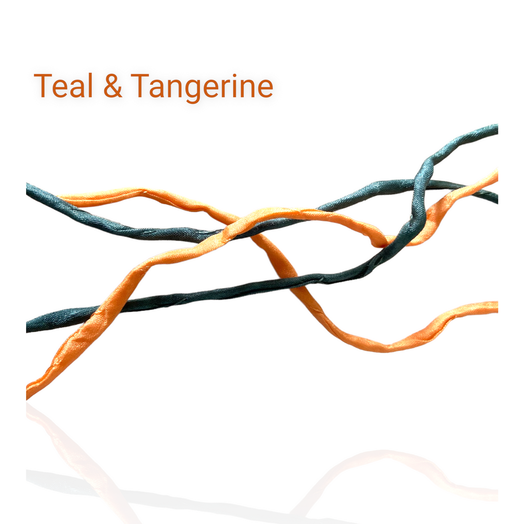 Tapestry Earrings Silk Cord Set